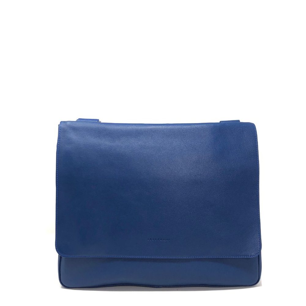 Longchamp Leather Flap Messenger